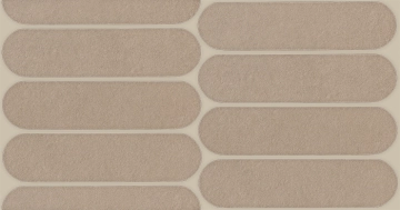 Nuances Mosaico Ovale NU07MOV - Cipria, Strideup, 19.5x37cm, 9.00mm, Not rectified