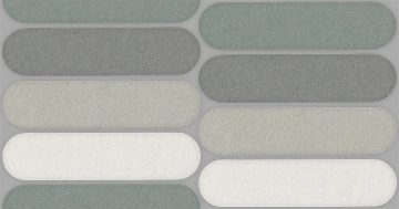 Nuances Mosaico Ovale Mix Freddo NU00MOVF3 - 3, Strideup, 19.5x37cm, 9.00mm, Not rectified