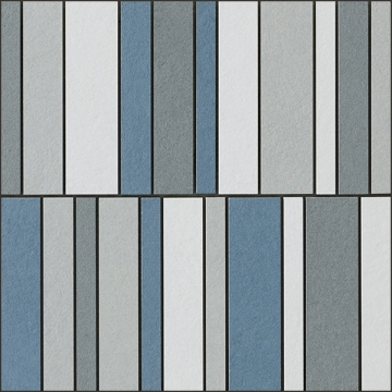 Nuances Mosaico Listelli Mix Freddo NU00MLF2 - 2, Strideup, 30x30cm, 9.00mm, Not rectified