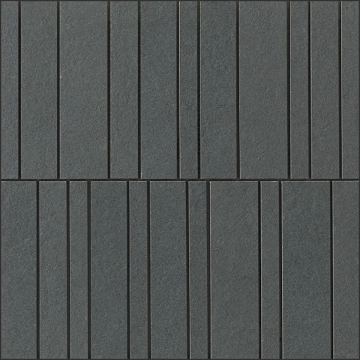 Nuances Mosaico Listelli NU04ML - Nero, Strideup, 30x30cm, 9.00mm, Not rectified