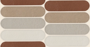 Nuances Mosaico Ovale Mix Caldo NU00MOVC2 - 2, Strideup, 19.5x37cm, 9.00mm, Not rectified