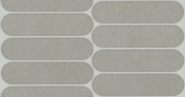Nuances Mosaico Ovale NU02MOV - Grigio, Strideup, 19.5x37cm, 9.00mm, Not rectified