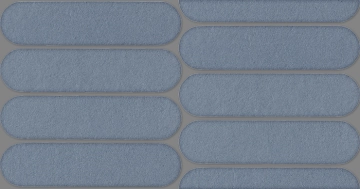 Nuances Mosaico Ovale NU10MOV - Cielo, Strideup, 19.5x37cm, 9.00mm, Not rectified