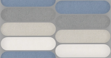 Nuances Mosaico Ovale Mix Freddo NU00MOVF2 - 2, Strideup, 19.5x37cm, 9.00mm, Not rectified