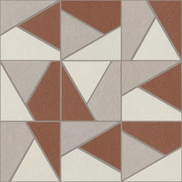 Nuances Mosaico Triangoli Mix Caldo NU00MTGC2 - 2, Strideup, 30x30cm, 9.00mm, Not rectified