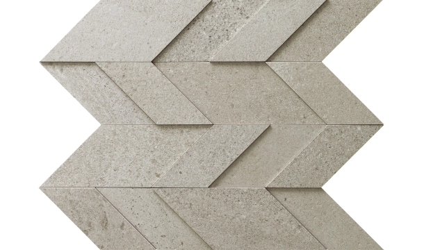 Nordic Stone Mosaico Chevron NT03MC - Norvegia, Naturale, 28x32cm, 9.00mm, Not rectified