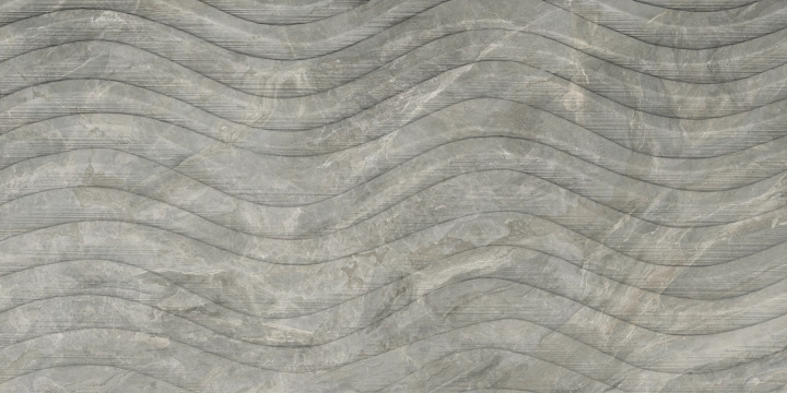 Marble Experience MB03BAO - Orobico Grey, Onda, 60x120cm, 9.00mm, Rectified