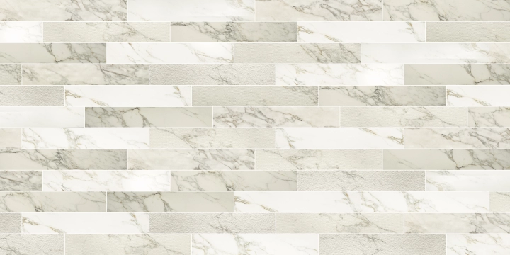 Marble Experience MB02EAM - Calacatta Gold, Mix, 20x120cm, 9.00mm, Rectified