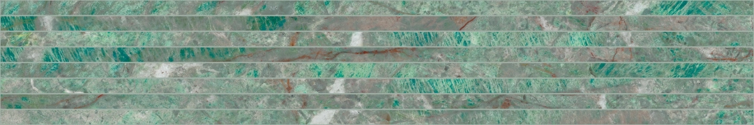 Charm Experience Listello Tratto CH05LTL - Amazzonite, Lappato, 20x120cm, 9.00mm, Rectified
