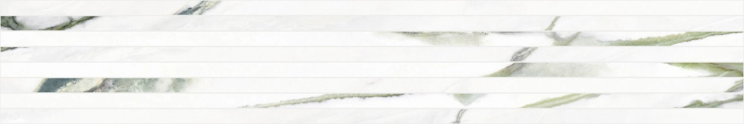 Charm Experience Listello Tratto CH02LTL - Calacatta Green, Lappato, 20x120cm, 9.00mm, Rectified