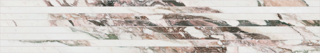 Charm Experience Listello Tratto CH01LTL - Calacatta Pink, Lappato, 20x120cm, 9.00mm, Rectified