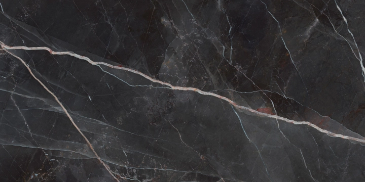Charm Experience CH03BA - Calacatta Black, Naturale, 60x120cm, 9.00mm, Rectified