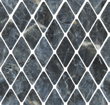 Charm Experience Mosaico Rombi CH06MRBL - Blu Saint Laurent, Lappato, 31x33.5cm, 9.00mm, Rectified