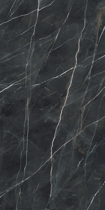 Charm Experience CH03XXL - Calacatta Black, Lappato, 160x320cm, 6.00mm, Rectified