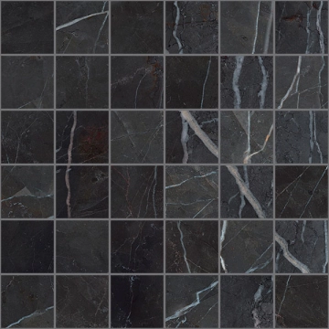 Charm Experience Mosaico CH033ML - Calacatta Black, Lappato, 30x30cm, 9.00mm, Rectified