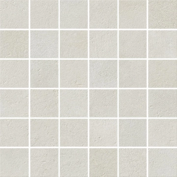 I Cementi Mosaico FL013MA - White, Strideup, 30x30cm, 9.00mm, Not rectified