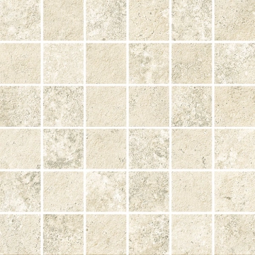 I Travertini Mosaico TR023MA - Bianco Cross Cut, Strideup, 30x30cm, 9.00mm, Not rectified