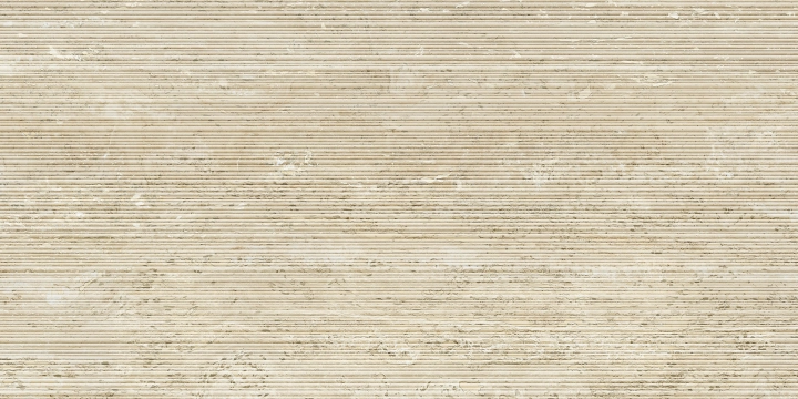 I Travertini TR03BAR - Beige Vein Cut, Ribbed, 60x120cm, 9.00mm, Rectified