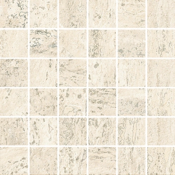 I Travertini Mosaico TR013MA - Bianco Vein Cut, Strideup, 30x30cm, 9.00mm, Not rectified