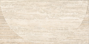 I Travertini Decoro Radio 3D TR01DRD - Bianco Vein Cut, Strideup, 120x120cm, 9.00mm, Rectified
