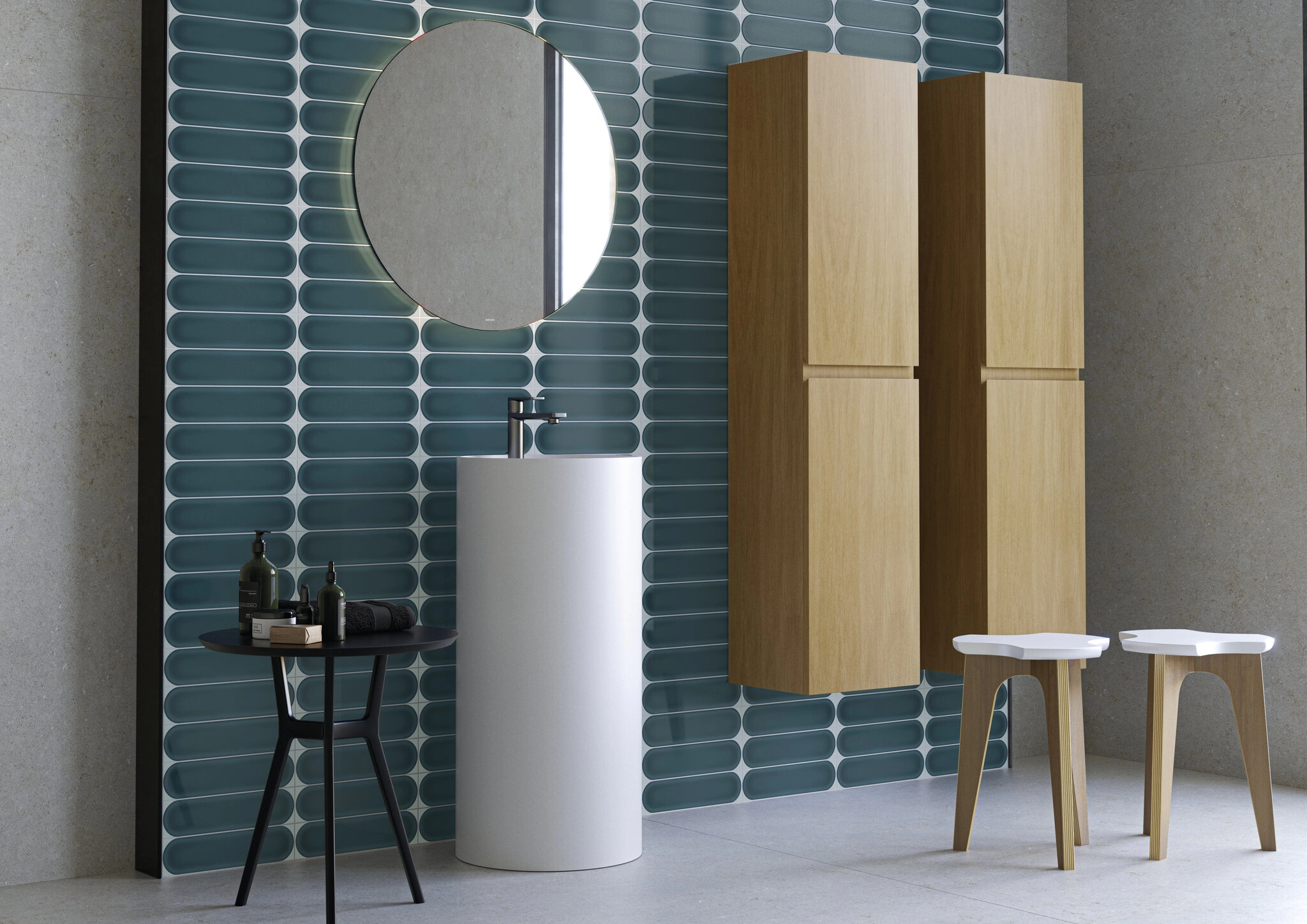 Cifre Ceramica Oval, Brick