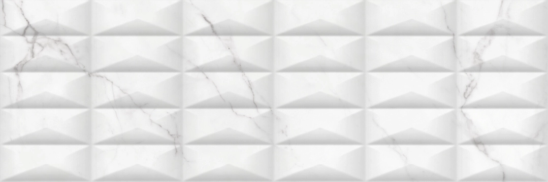 Anima Pyramid 300000000000030508 - White, Brillo, 30x90cm, 10.80mm, not-rectified