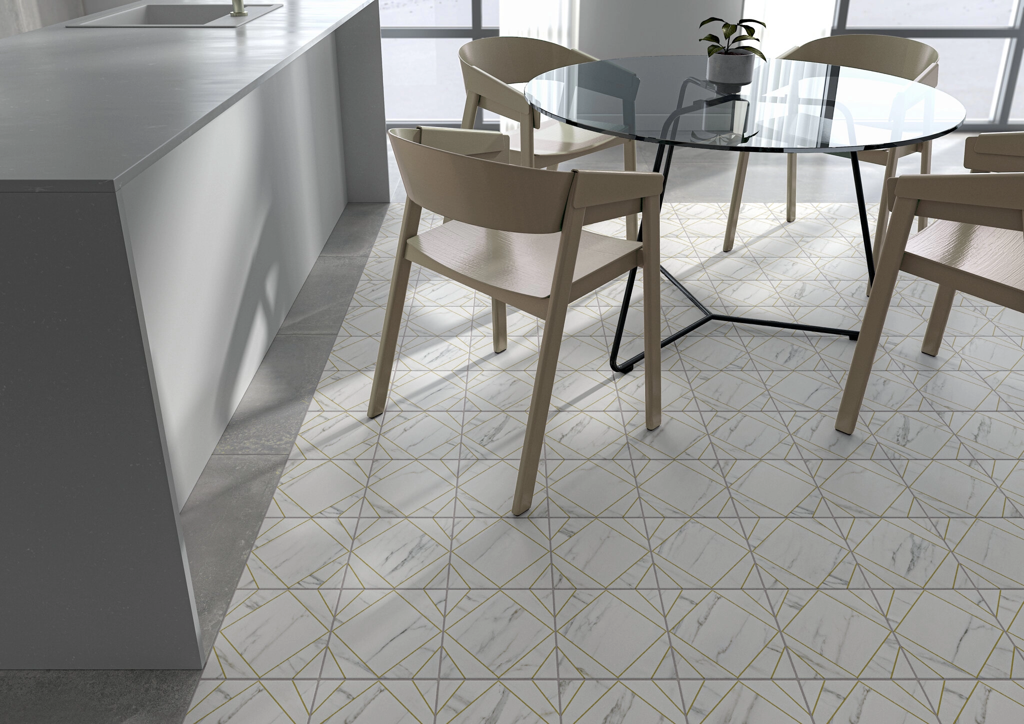 Cifre Ceramica Ursino, Pattern