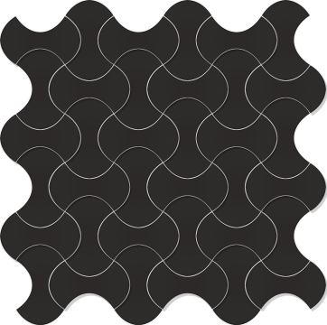 Norse Knit TTNO09MKN - Black Swan, Matt, 30x30cm, 10.00mm, Rectified