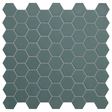 Hexa Mosaico 4,3x3,8 TTHX07MHN - Green Echo, Matt, 12.44x12.44