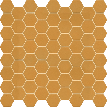 Hexa Mosaico 4,3x3,8 TTHX14MHN - Yellow Corn, Matt, 12.44x12.44