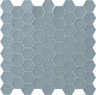 Hexa Mosaico 4,3x3,8 TTHX19MHN - Azure Mist, Matt, 12.44x12.44