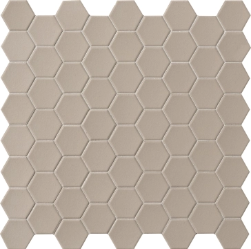 Hexa Mosaico 4,3x3,8 TTHX17MHN - Dutch White, Matt, 12.44x12.44
