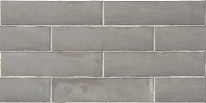 Betonbrick Wall - Clay , Glossy, 7.5x30cm, 8.00mm, Rectified