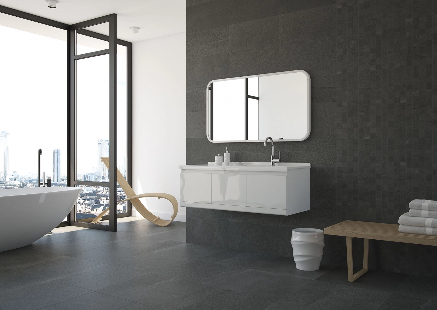 Saloni Ceramica Basalt, Stone