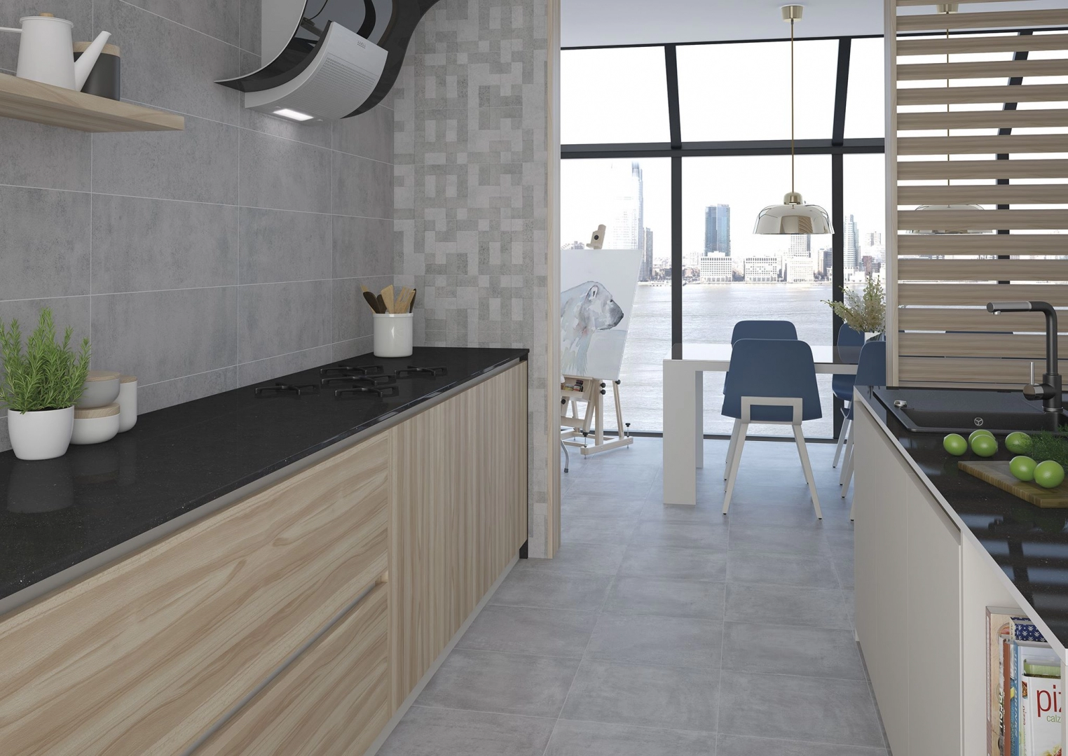 Saloni Ceramica Interior Ceniza, Satinado, 60x60cm, 9.60mm, Rectified ...