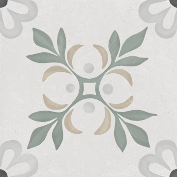 Sirocco 36156 - Green Garden, Matt, 22.3x22.3cm, 9.00mm, Not rectified
