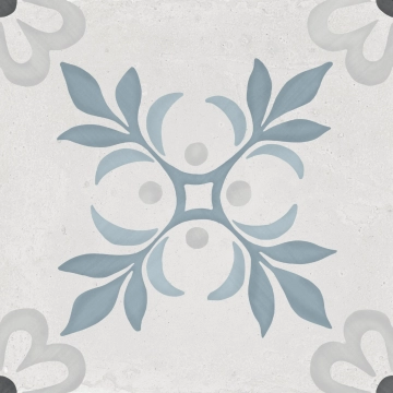 Sirocco 32925 - Blue Garden, Matt, 22.3x22.3cm, 10.00mm, Not rectified