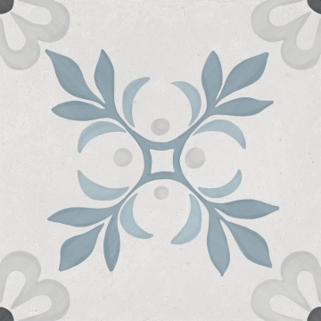 Sirocco 36518 - Blue Garden, Matt, 22.3x22.3cm, 9.00mm, Not rectified