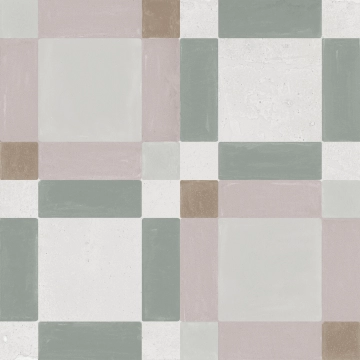 Patterns 36509 - Pink Square, Matt, 22.3x22.3cm, 9.00mm, not-rectified