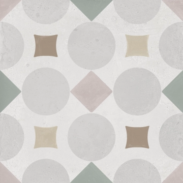 Patterns 36508 - Pink Geometric, Matt, 22.3x22.3cm, 9.00mm, not-rectified