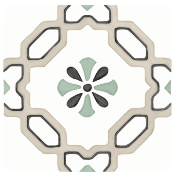 Tanger 31084 - Sand Flower, Matt, 4.84x4.84