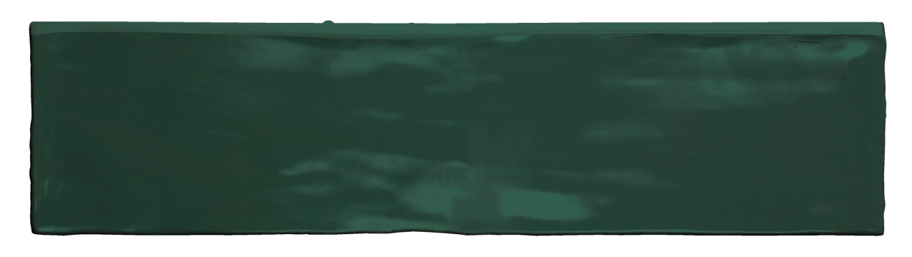Poitiers Trim 29097 - Green, Glossy, 7.5x30cm, 9.00mm, Not rectified