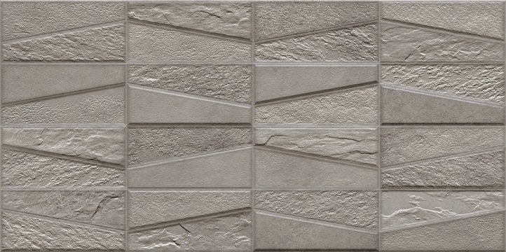 Materika Tektonia Dark Grey, Matt, 31.6x63.5cm, 9.00mm, Not rectified