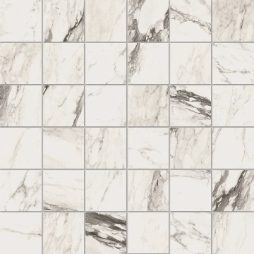 Bianco Mosaico MK.CAL RE 30 - Re, Matt, 30x30cm, 10.00mm, Rectified
