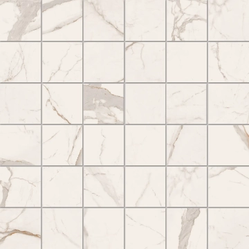 Bianco Mosaico MK.CAL BO 30 - Bo, Matt, 30x30cm, 10.00mm, Rectified