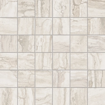 Bianco Mosaico MK.TRA ON 30 - On, Matt, 30x30cm, 10.00mm, Rectified