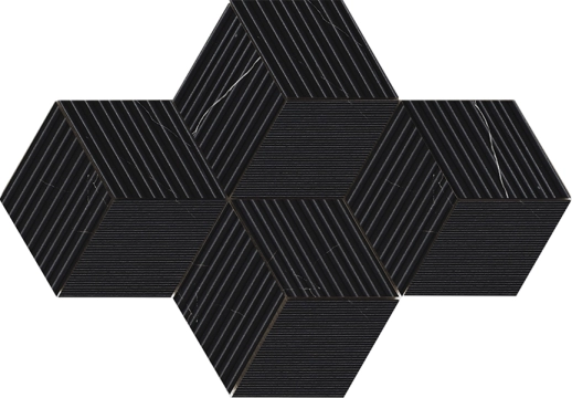 Majestic Cube 02646 - Royal Nero, Naturale, 30x30cm, 8.50mm, Rectified