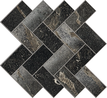 Ibla Opus 04006 - Nero, Mix lap/nat, 28.2x28.5cm, 9.50mm, Rectified