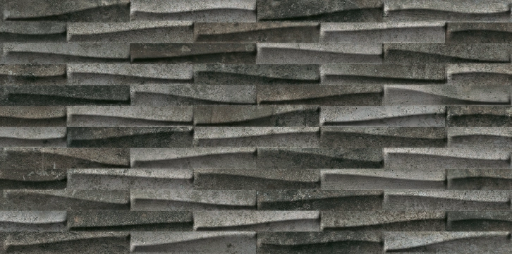 Castlestone Muretto 00153A - Black, Naturale, 30x60cm, 9.50mm, Rectified