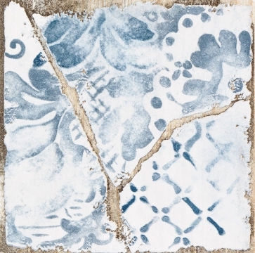 Cottage Maiolica 00278 - Blu, Naturale, 15x15cm, 9.50mm, Rectified